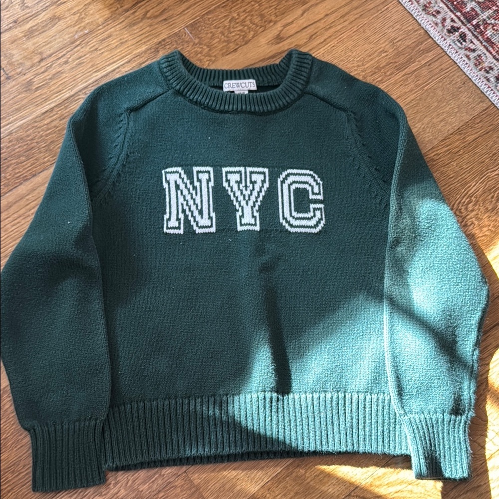 Crewcuts Forest Green Knit Sweater
